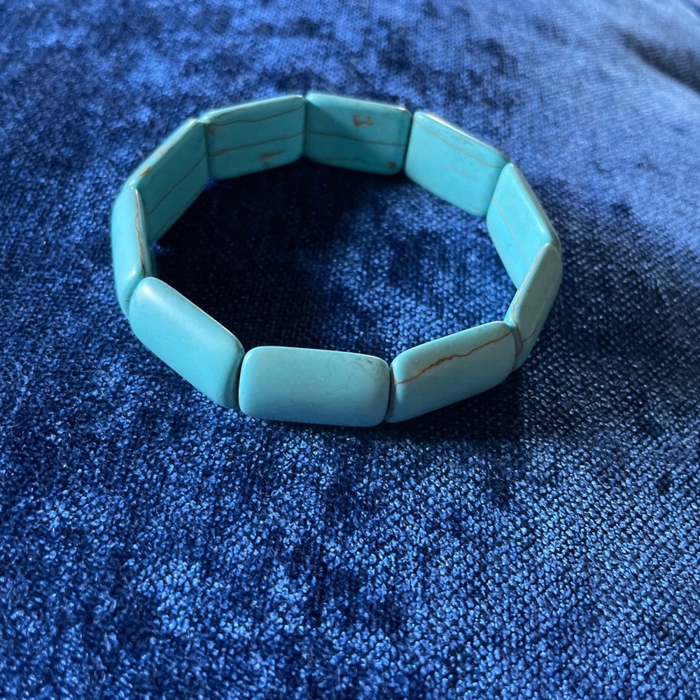 Turquoise stretch bracelet - Picture 2 of 2